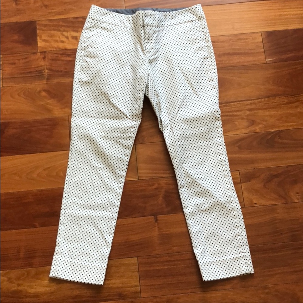 Banana republic polka dot and diamond design pants